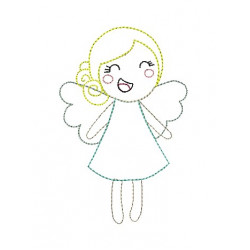 Stickdatei - zARTbesaitet - Engel Doodle